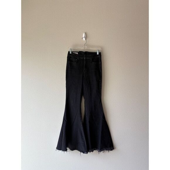 We the free high rise flare tie back jeans - Picture 1 of 9